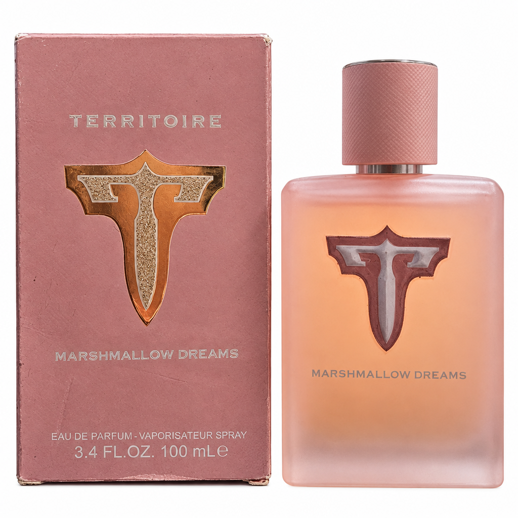 Territoire Marshmallow Dreams 100 mL perfume bottle and matching box
