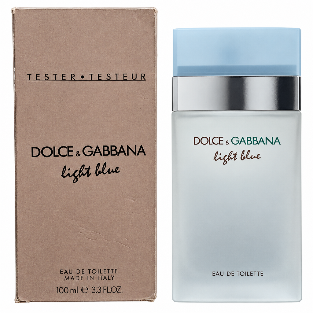 Dolce & Gabbana Light Blue 100 mL bottle and tester box