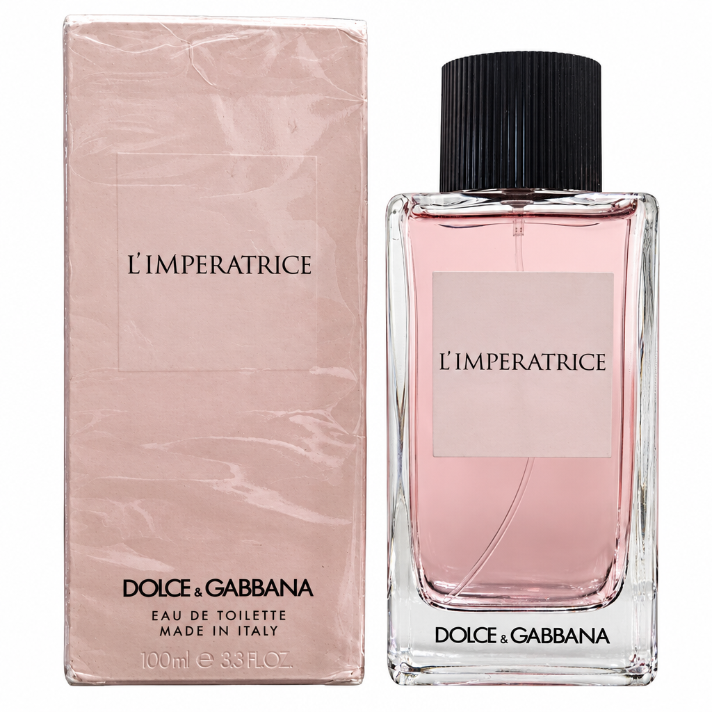 Dolce & Gabbana L’Impératrice 100 mL bottle and pale pink box